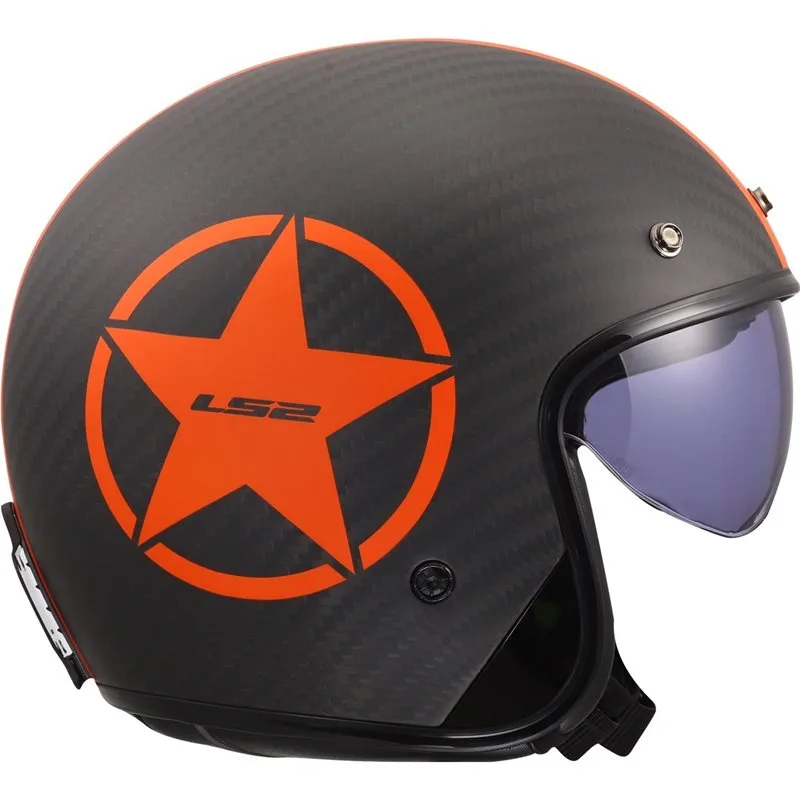 LS2 OF601 Bob II Carbon Star Orange