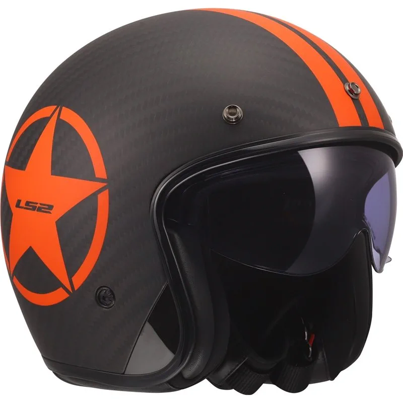 LS2 OF601 Bob II Carbon Star Orange