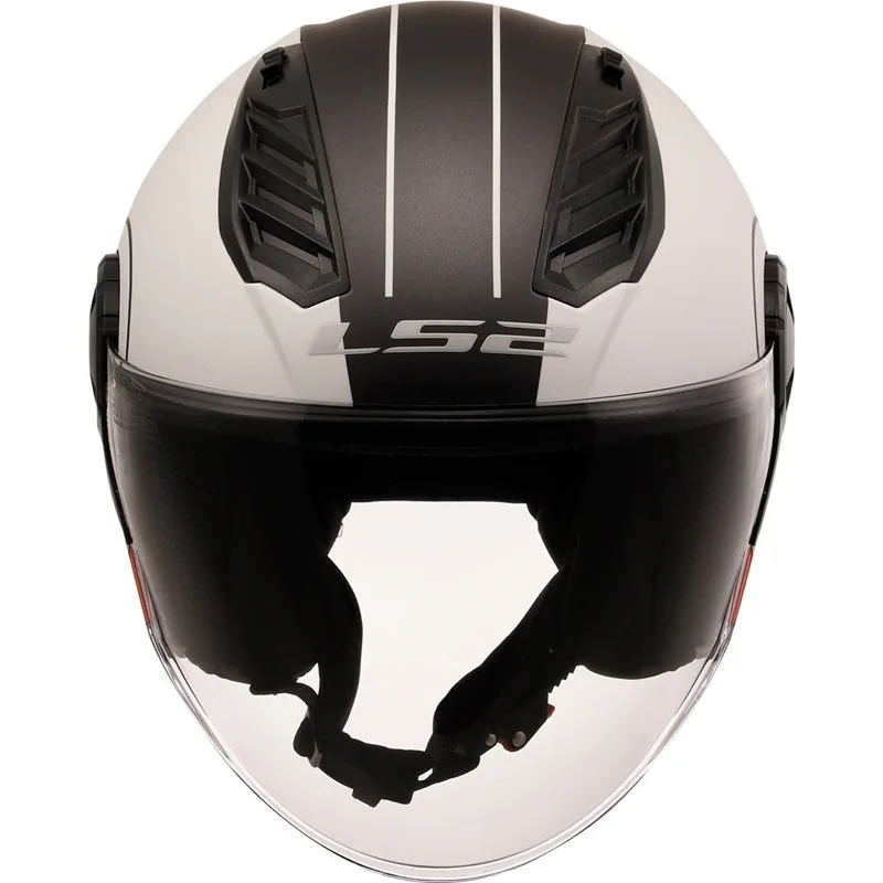 LS2 OF616 Airflow II Cover Matt Vit/Röd