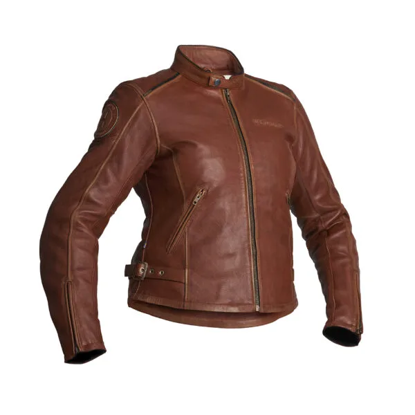 Halvarssons Skinnjacka Nyvall Dam Cognac