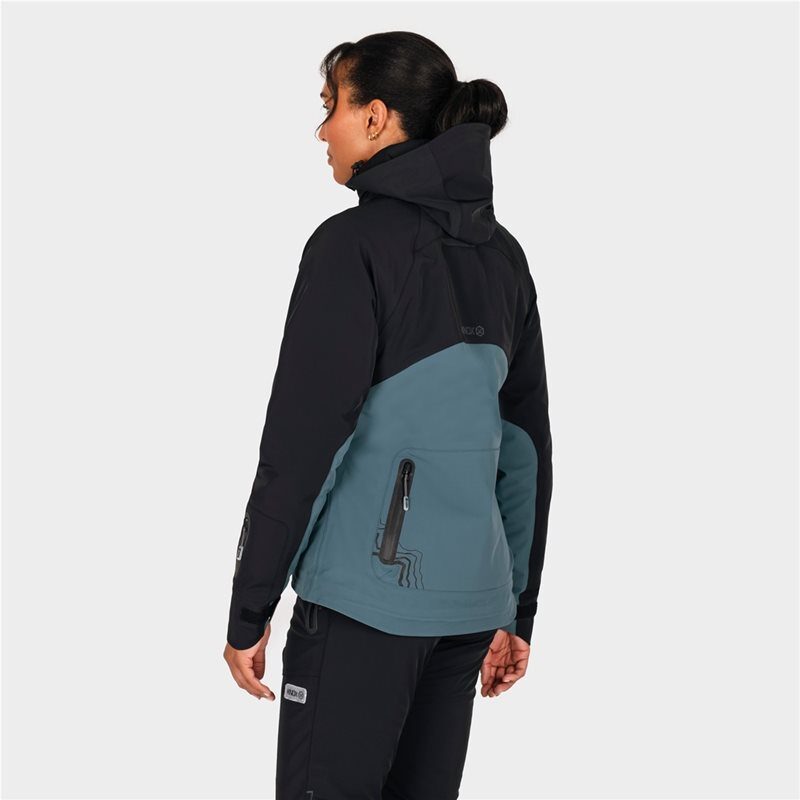 Knox Jacka Modra Waterproof Dam Svart/Blå