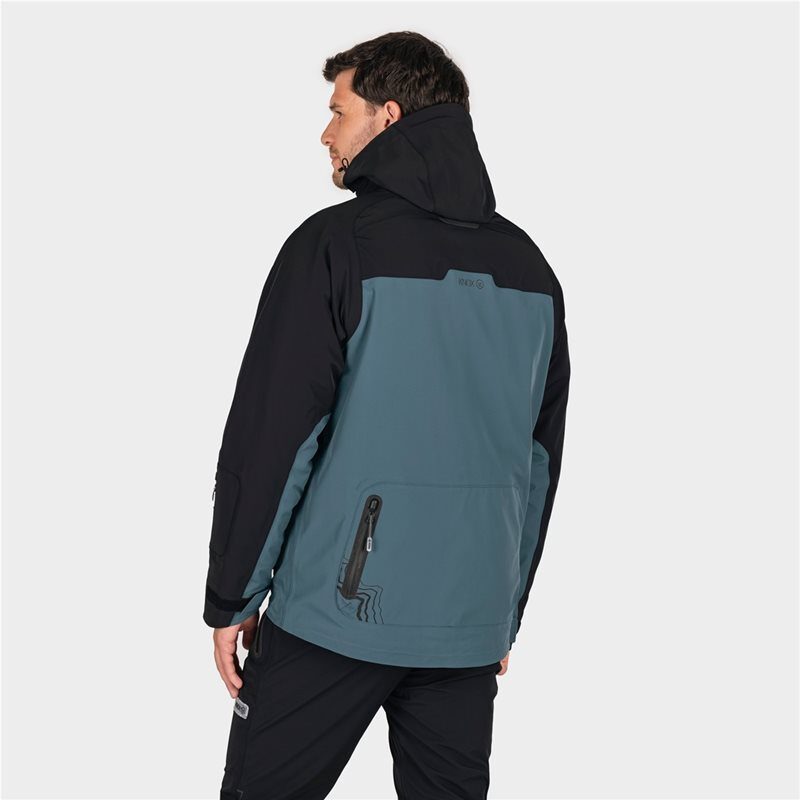 Knox Jacka Modra Waterproof Herr Svart/Blå