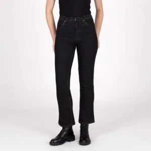 Knox Jeans Cartmel Kick Flare Dam Svartrost