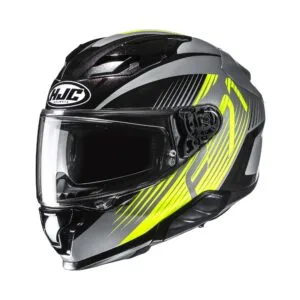HJC Hjälm F71 Catos Svart/Grå/Fluo Gul MC3H