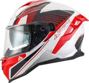 APEX Hjälm FI200 Madrid vit/röd XXL