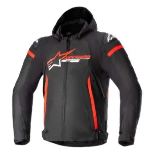 Alpinestars Textiljacka Zaca Vattentät Svart/Röd/Vit