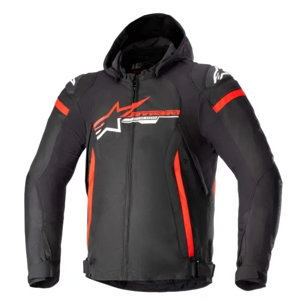 Alpinestars Textiljacka Zaca Vattentät Svart/Röd/Vit