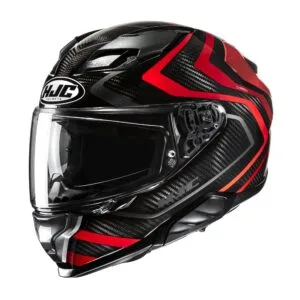HJC Hjälm F71 Carbon Nevio Svart/Röd MC1