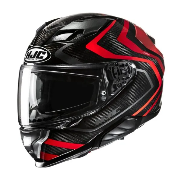 HJC Hjälm F71 Carbon Nevio Svart/Röd MC1