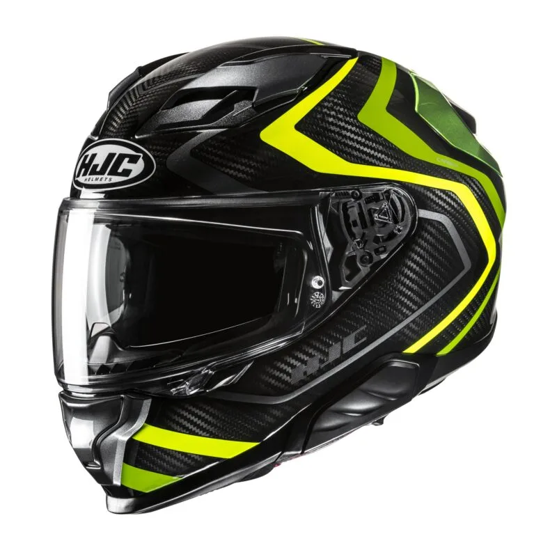d7d020542f47bad9f1dc7219268b979cefe38947_F71_CARBON_NEVIO_MC3H_1 HJC Hjälm F71 Carbon Nevio Svart/Fluo Gul MC3H
