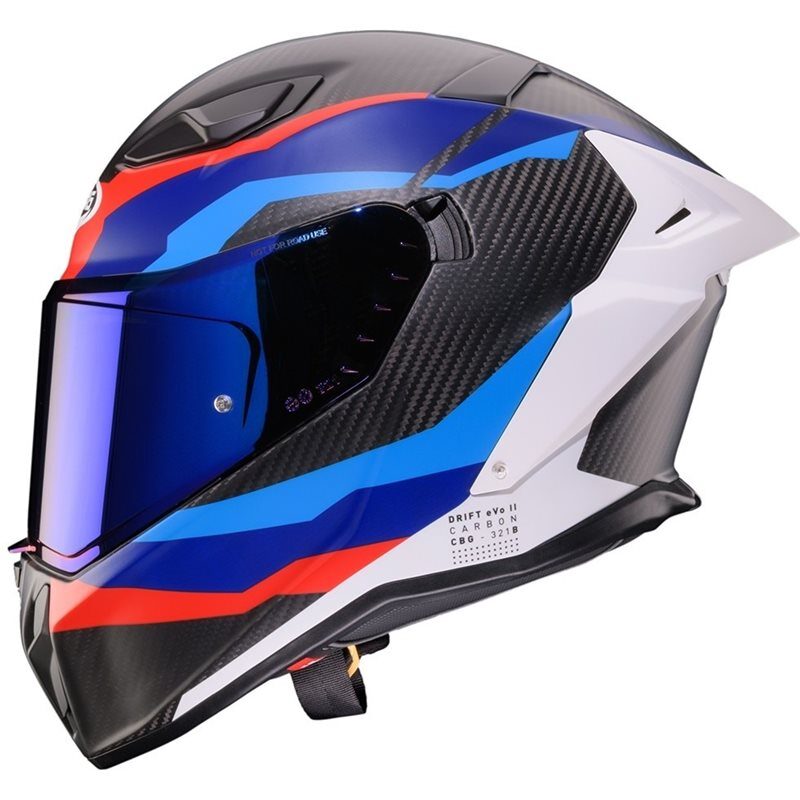 Hjälm Caberg Drift Evo II Carbon Msport Blå/Röd/Vit