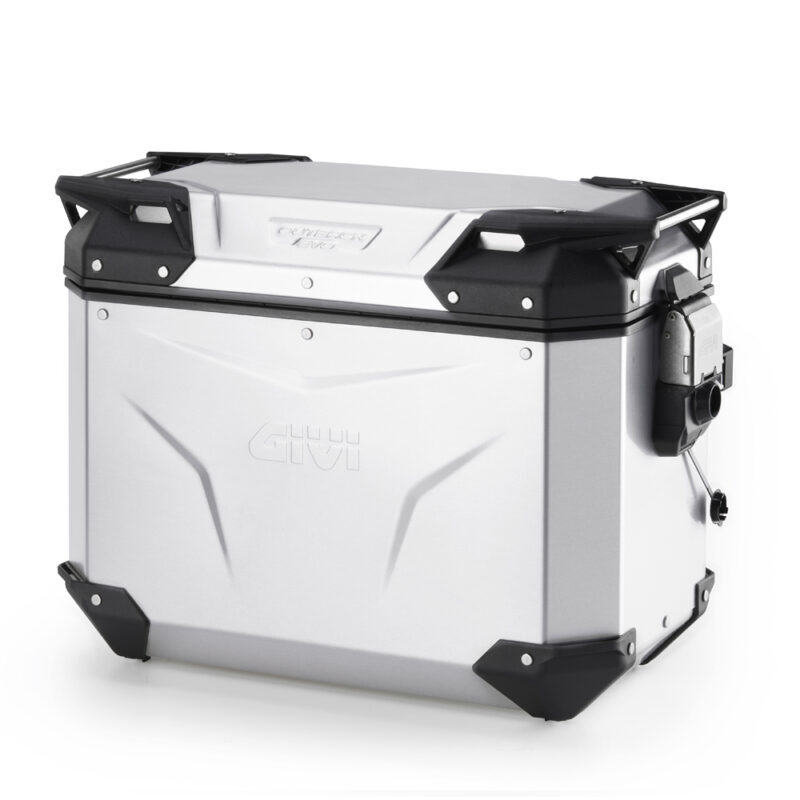 07089712d4d8b5d62a7f67c462e71eccbad5e363_321_OBKEV44AAL Givi Trekker Outback EVO Anodized Alu side-case Left 44ltr sold without lock - Packväskor & Förvaring
