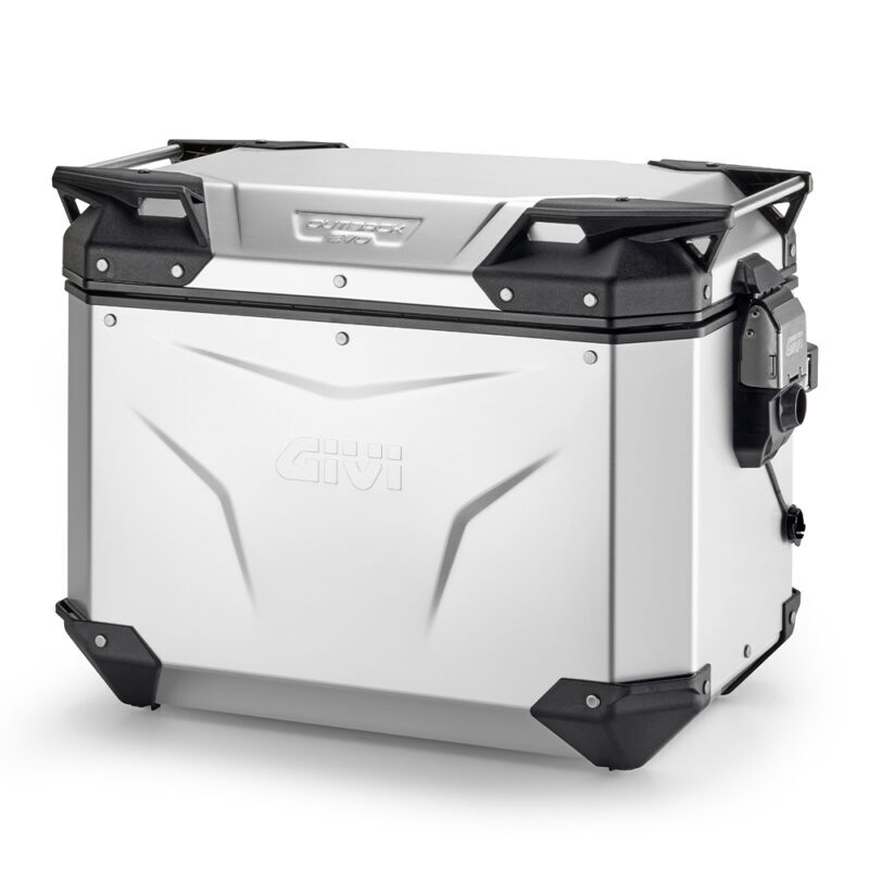 156588591a6d7c983528eb337a14feb2ca2bf9e2_321_OBKEV48AAL Givi Trekker Outback EVO Anodized Alu side-case Left 48ltr sold without lock - Packväskor & Förvaring