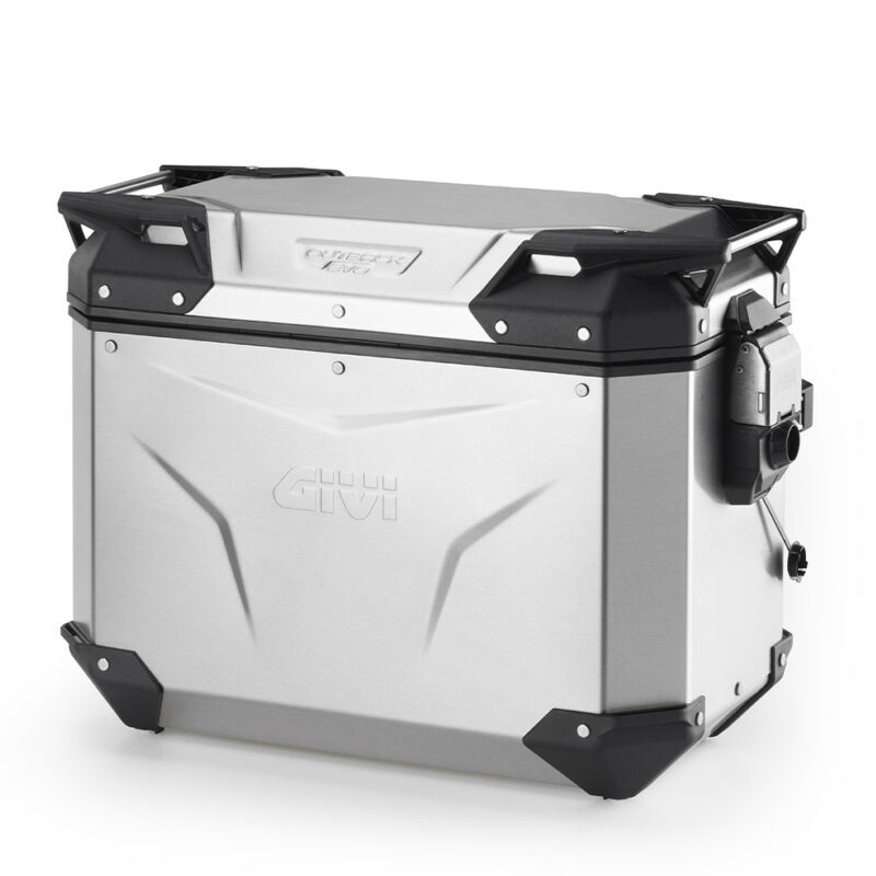 21cf20f980318f324fe2017bd58e99c4809b1b6e_321_OBKEV44AL Givi Trekker Outback EVO Natural Alu side-case Left 44ltr sold without lock - Packväskor & Förvaring