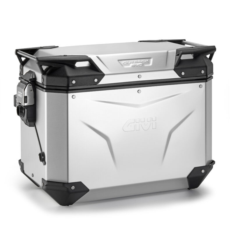 3271b398c7eeb86aa57c5d91a7bbcb0f7ee7ce1d_321_OBKEV48AAR Givi Trekker Outback EVO Anodized Alu side-case Right 48ltr sold without lock - Packväskor & Förvaring