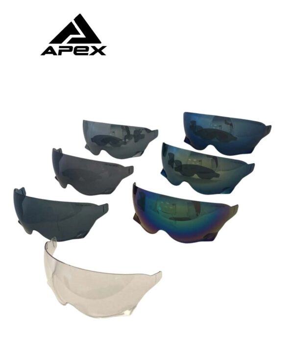 APEX/AMOQ JI100 Sunvisor blue mirror