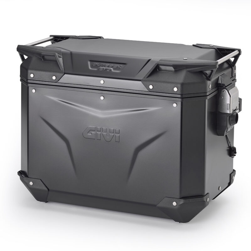 733dfb452566684936e53144e7e01a10269df8c2_321_OBKEV48BL Givi Trekker Outback EVO Black alum. side-case left 48 ltr sold without lock - Packväskor & Förvaring