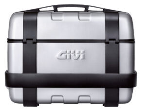 Givi Trekker 46 lit toppbox/sidoväska aluminium finish svart toppöppning