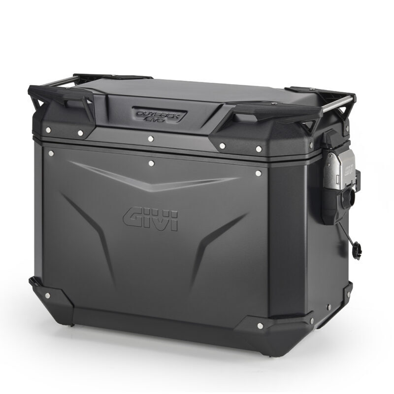 b72d6532a7293b0c94a5bfb458ed9c1742bdb805_321_OBKEV44BL Givi Trekker Outback EVO Black Alu side-case Left 44ltr sold without lock - Packväskor & Förvaring
