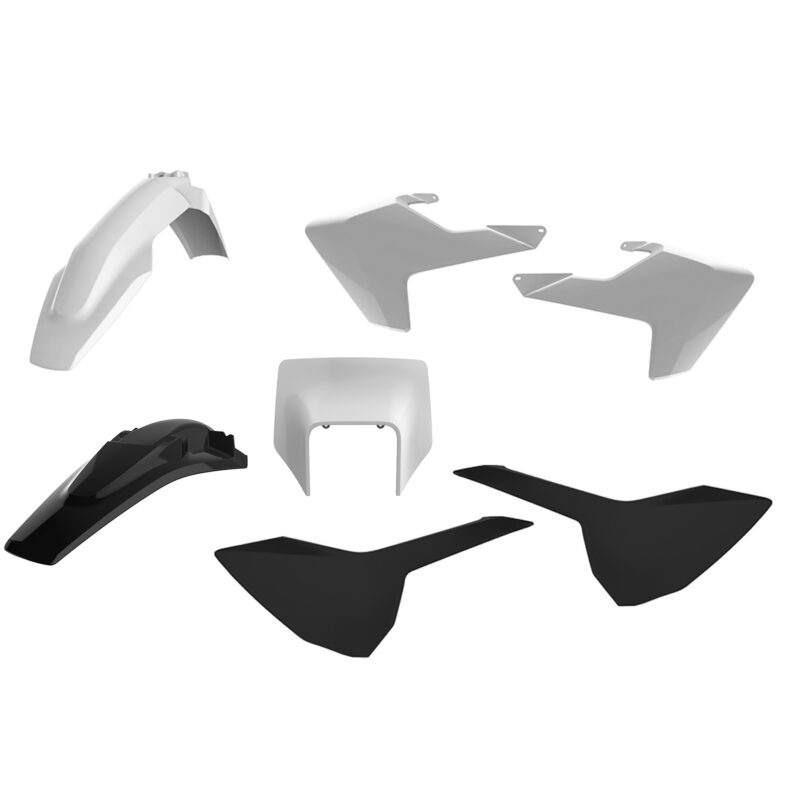 Polisport kit w/ mask Husqvarna TE/FE(17-19) White/black (1) Polisport kit w/ mask Husqvarna TE/FE(17-19) White/black (1)
