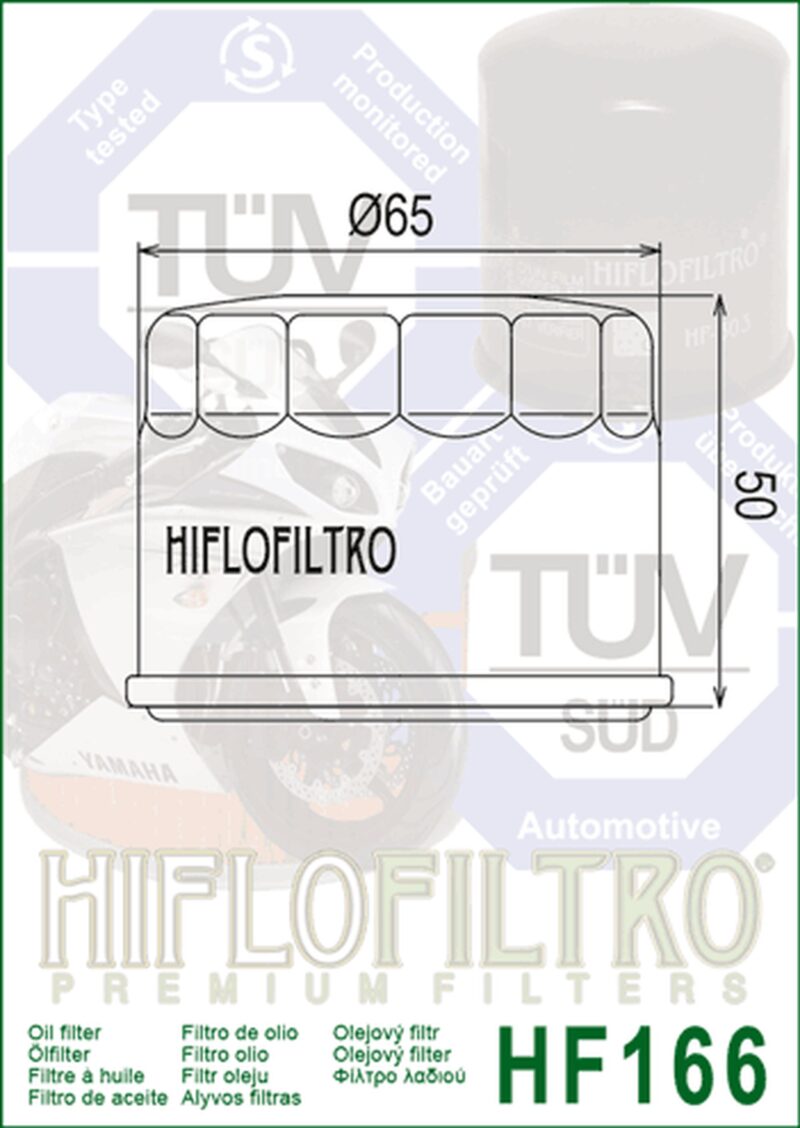 HiFlo oljefilter HF166