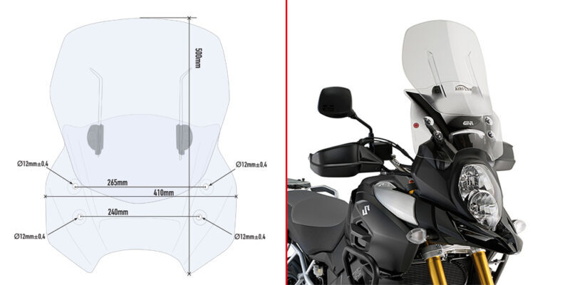Givi Specific sliding wind-scr Suzuki DL1000 V-STROM (2014) Givi Specific sliding wind-scr Suzuki DL1000 V-STROM (2014)