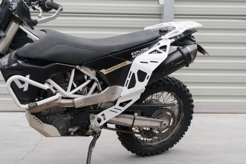 Yakk EXP Side pannier luggage rack Husqvarna 701 Enduro/Supermoto (16-25) white