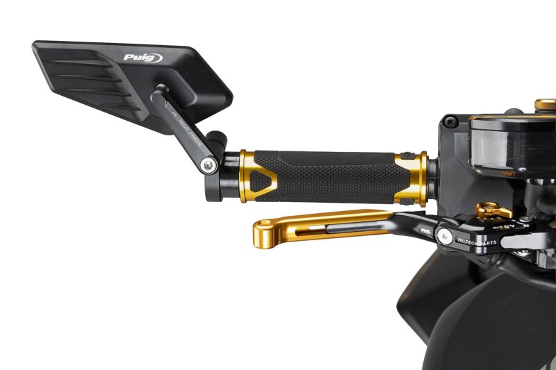 Puig Bladed Bar-End Mirror Right Side C/Black Puig Bladed Bar-End Mirror Right Side C/Black