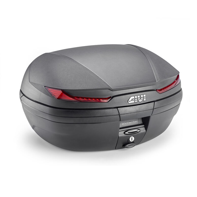 47c756442d8f394d8921df9e7b28d9a2493c7ff3_321_V45N Givi Toppbox Monokey V45 Arena med röda reflexer - Packväskor & Förvaring