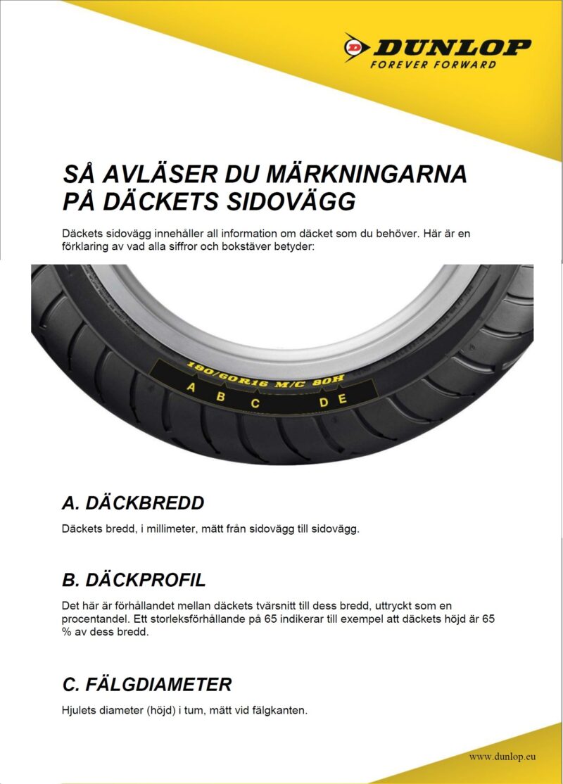 Dunlop D407 WWW 180/65B16 81H TL Re. Harley-Davidson (Wide Whitewall)