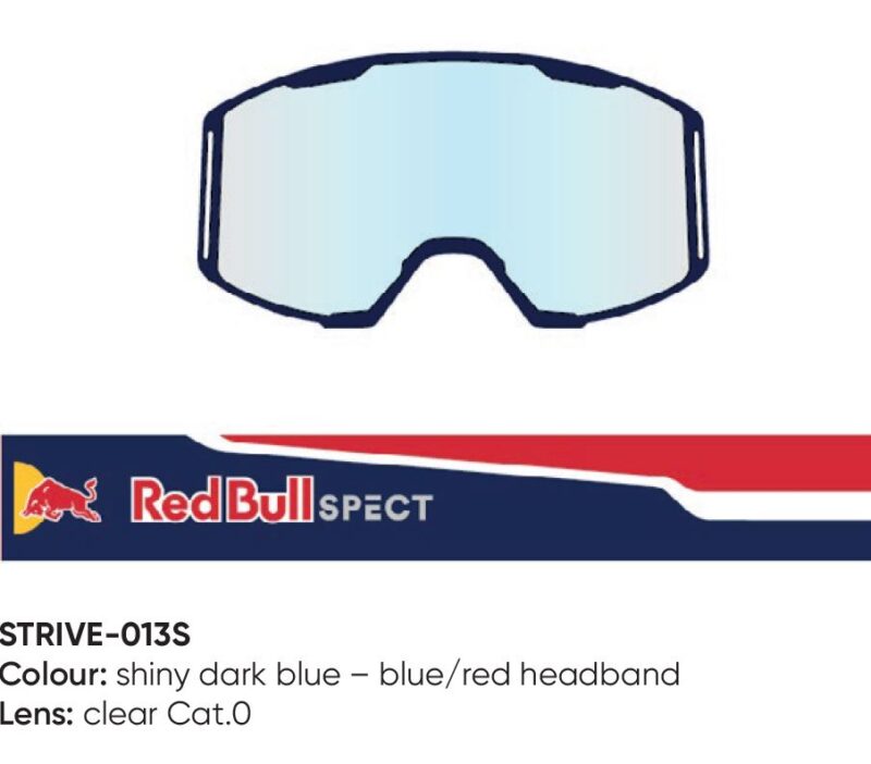 Spect Red Bull Strive MX Goggles Single lens Blue/Red clear Spect Red Bull Strive MX Goggles Single lens Blue/Red clear