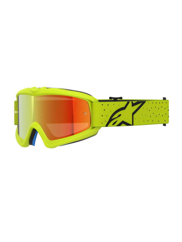 Alpinestars Goggle Vision Youth Vesta Gul Fluo/Svart Spegel Röd