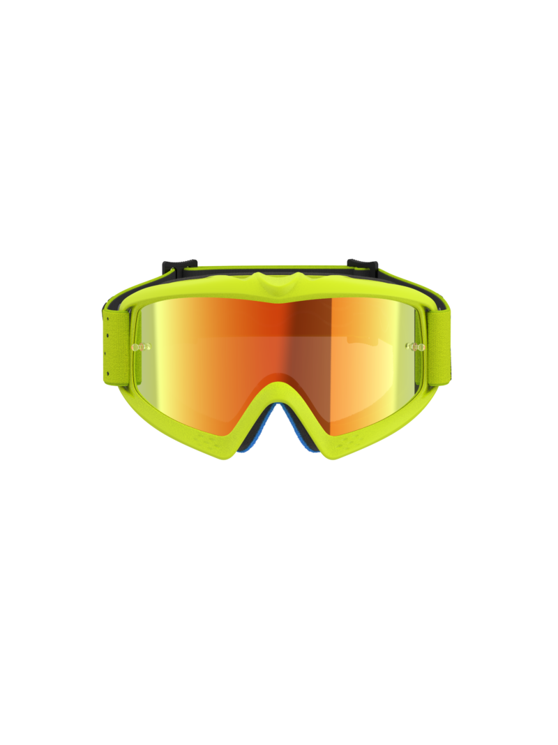 Alpinestars Goggle Vision Youth Vesta Gul Fluo/Svart Spegel Röd