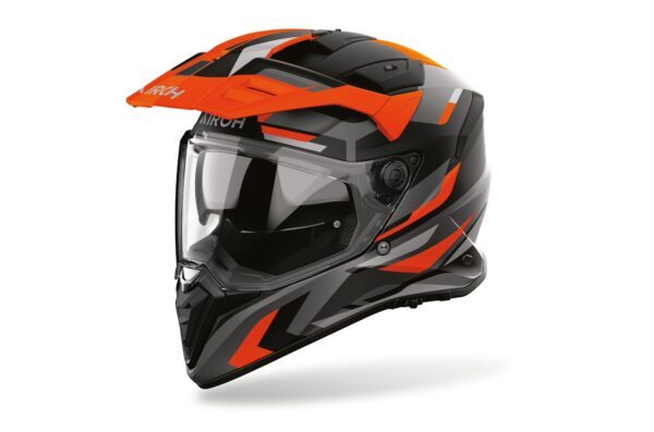 Airoh Hjälm Bandit Glitch orange Matt