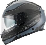 APEX Hjälm MC500 Carbon Dolomites svart/grå/silver glansig